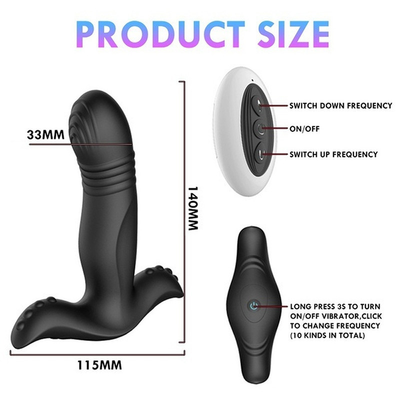 Anal Plug Menyodorkan Vibrator