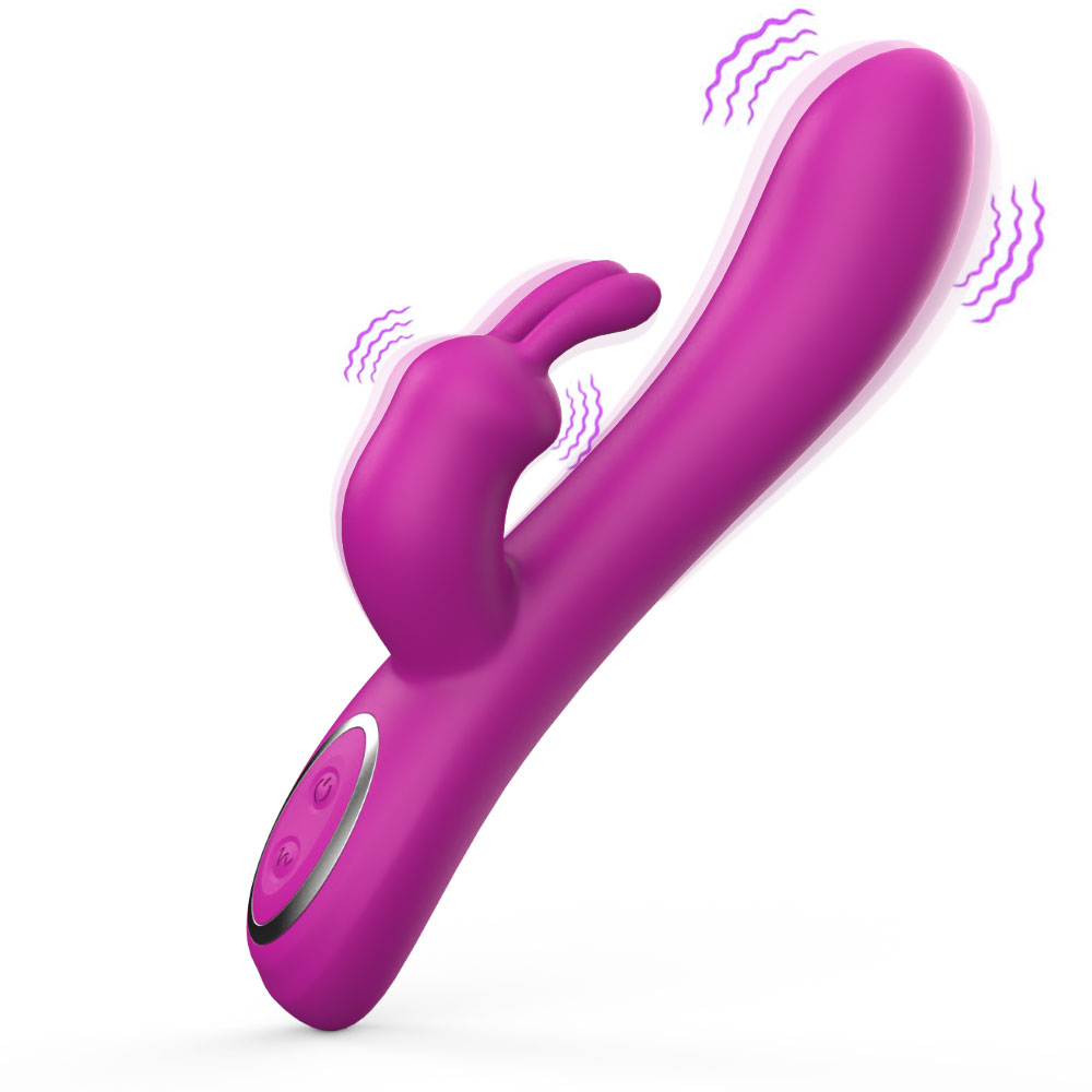 Kepala Kelinci G Spot Vibrator untuk Pemula Stimulator Klitoris Vibrator USB Produk Dewasa Vibrator