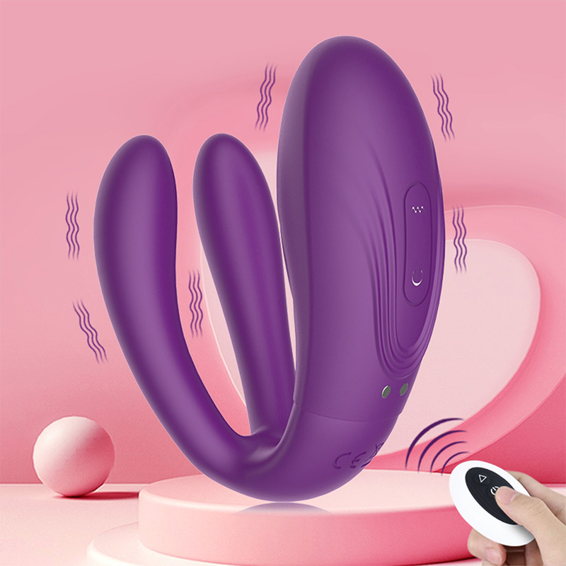 Remote Control Vagina Klitoris Vibrator Dalam Warna Ungu