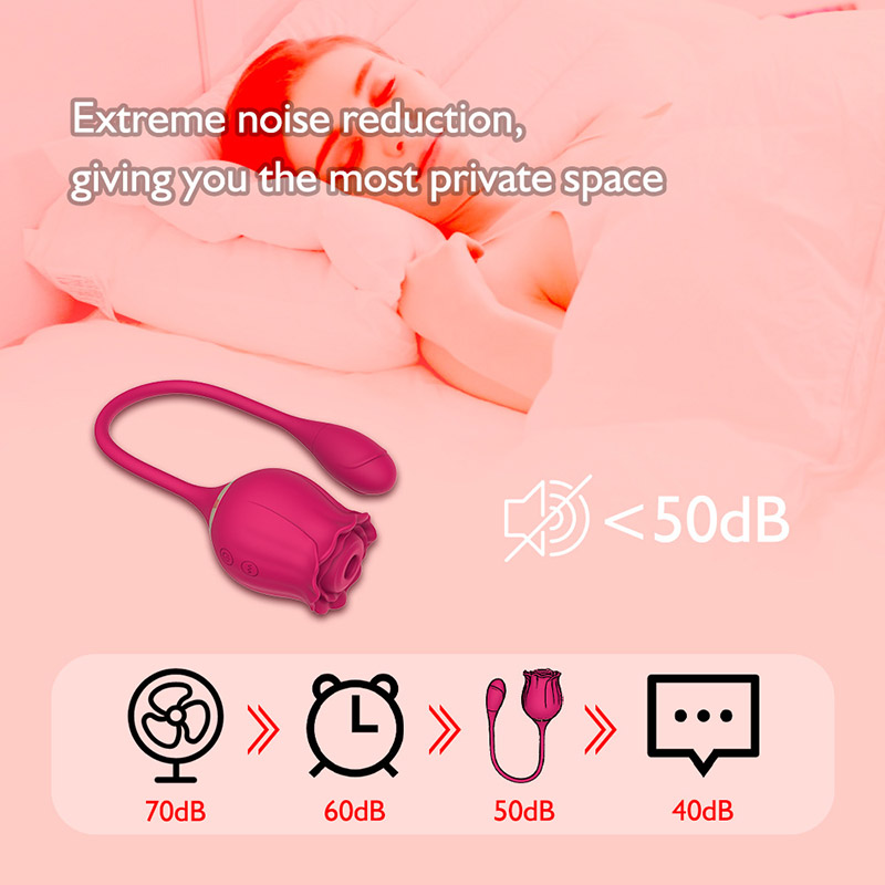 Rose Clit Vibrator Stimulator Dengan Vibrating Egg